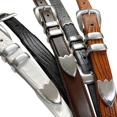 white christmas dresses Crocodile Print Men's PU Leather Designer Dress Belt main image 0