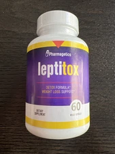 Pharmagetics LEPTITOX Weight Loss Support 60 Capsules Exp 1/2028 - New/Sealed!