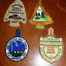1960s lot of 4 vintage BSA pocket hanger patches