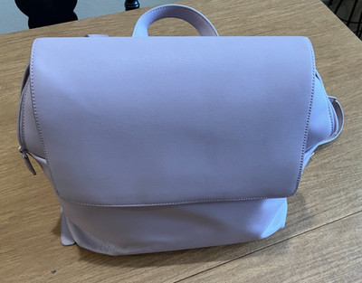 Bies x Wicked Backpack Women's Lavender Leather Adjustable Straps MINT CONDITION