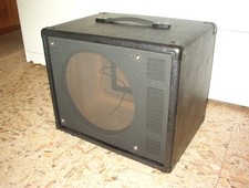 TRM thiele ported 112 cab bl. tolex, bl. grill cloth.