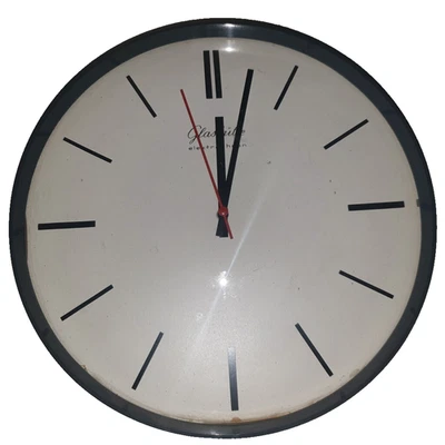 GLASHÜTTE GUB ORIGINAL unikat Elektrochron einzigartig chemnitz Kmst Wanduhr uhr - Bild 1 von 4