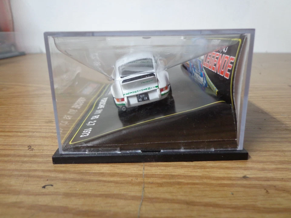 Jouef Evolution 1/43 Porsche 911 RS in White w/Green Carrera Stripe. New in Case - Image 4 of 4