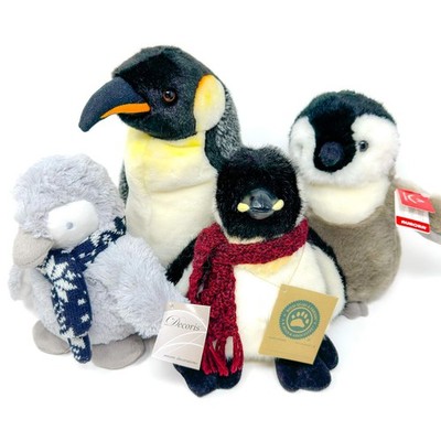 Penguin Plush Stuffed Animal Lot Aurora JB Bean 1998 Ganz Decoris Vintage NWT  