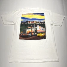 In-N-Out Tee Shirt Mens Medium White Las Vegas Truck Car Burger Graphic Y2K