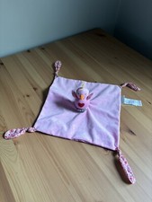 Elegant Baby Pink Bird Birdie Lovey Security Blanket Knotted Soft