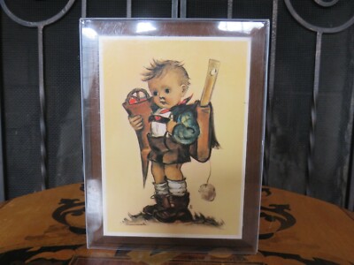Vintage ARS AG Zug Hummel Goebel Little Scholar 80 Plaque NIB