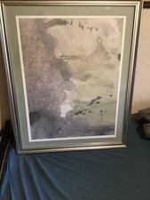 a vintage oak gild frame print charm landscape emotion 