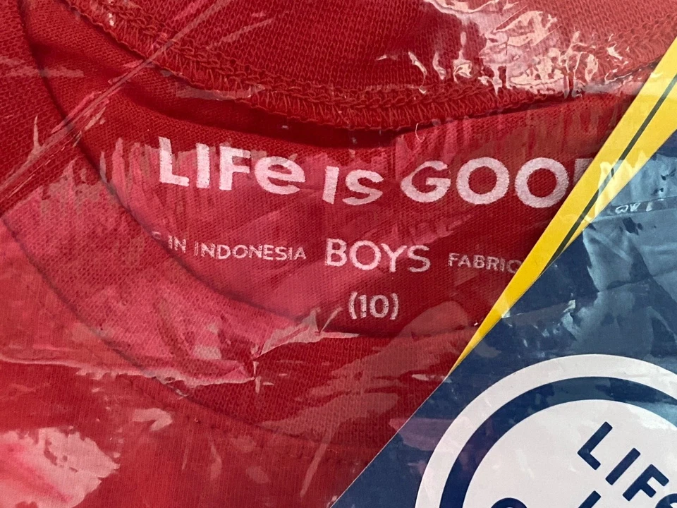 Pijama de Navidad - Life is Good - Niños - Niños - Talla 10 - Abrazo Grrr - Rojo Foto 2 de 4