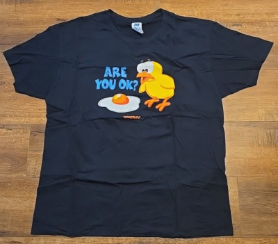 Are you OK? Teneriff Graphic T-shirt Size XLarge(runs small, W:22''×L:28'') Black