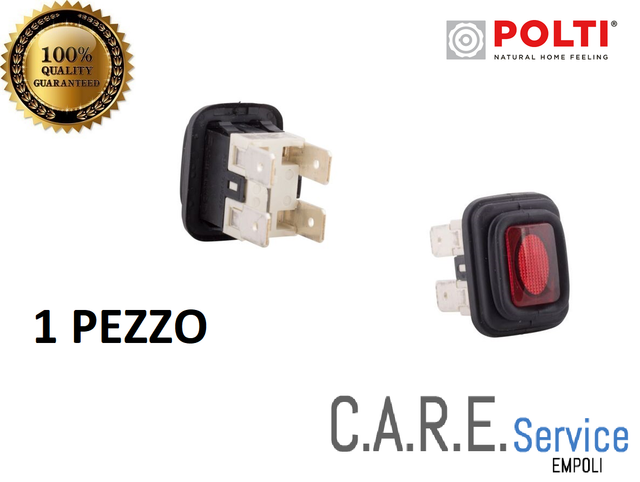 Interruttore Accensione Per Polti Vaporella E Vaporetto - Ricambio Originale | Modelli Compatibili