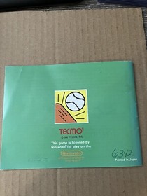 Bad News Baseball manual Nintendo NES 