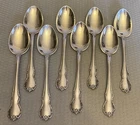 Towle Sterling Silver French Provincial Teaspoon Set 8 no mono 6" spoons 232g