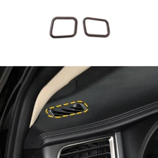 For Toyota Highlander 2014-2019 Wood Grain Dashboard Side Vent Overlay Cover 2pc
