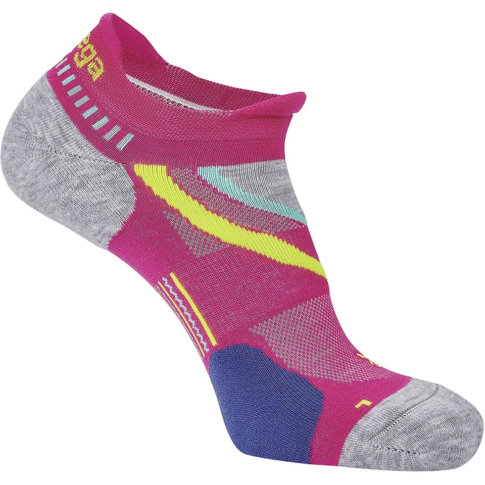 Balega UltraGlide No Show Running Socks - Electric Pink/Midgray - Image 2 of 4