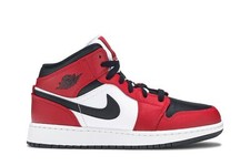 Air Jordan Air Jordan 1 Mid GS 'Chicago Black Toe' 554725-069 Kids Shoes