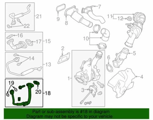 Original GM 2014-2019 Cadillac 3,6 L turbocompresor alimentación de agua refrigerante línea 12667302 Foto 2 de 2