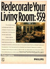 Philips Lighting Redecorate Your Living Room Vintage 1993 Print Ad