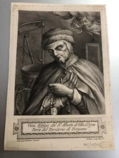 BERGAMO "Alberto di Villa d'Ogna" Lombardy Portrait; Villa d'Ogna LOMBARDY