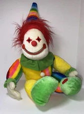 VTG Etone 30" Clown Plush (1984) Carnival, Colorful, Foam Filled