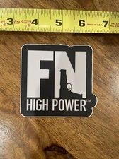 SHOT Show 2023 FN Herstal Firearms High Power Original Logo Sticker FREE SHIP