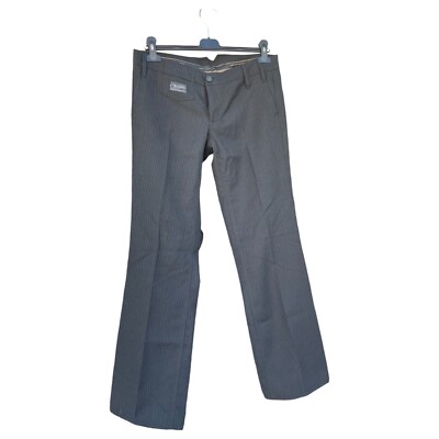  Herrlicher Women's Wool Pants, 30/34, Style  Vega, Made in Europe, Wide Legged