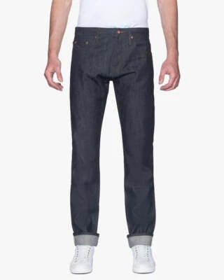 THE UNBRANDED BRAND Unbranded UB201 Tapered Fit Mens Jeans - 14.5oz Indigo Selvedge