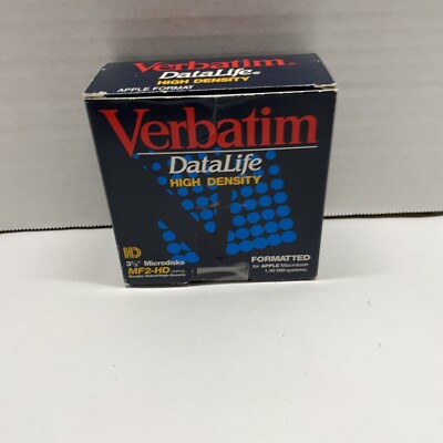Apple Formatted Verbatim 3.5'' 1.4MB Floppy Diskettes MF2HD - 1 Box (10 Pcs)