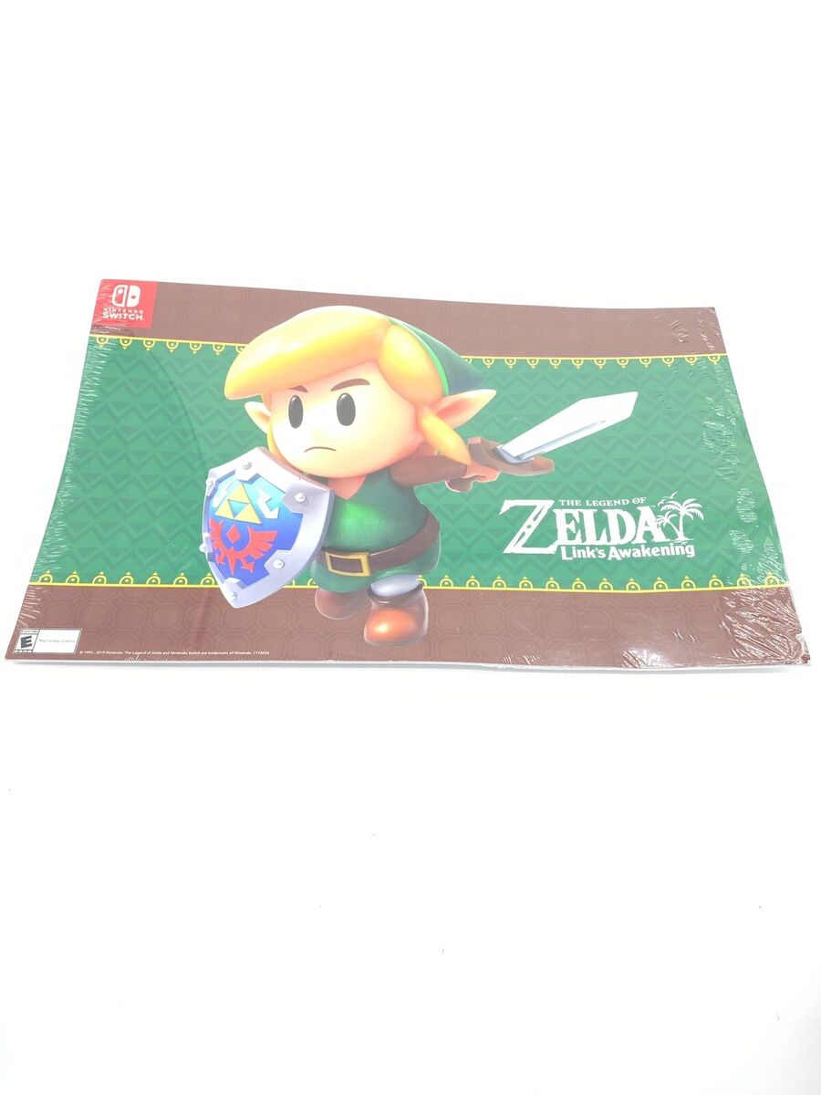 THE LEGEND OF ZELDA LINKS AWAKENING SWITCH GAMESTOP 2 SIDED POSTER 11X17