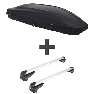 Dachbox G3 Spark + Dachträger G3 für Fiat Stilo Multiwagon (Kombi) Typ 192 NEU