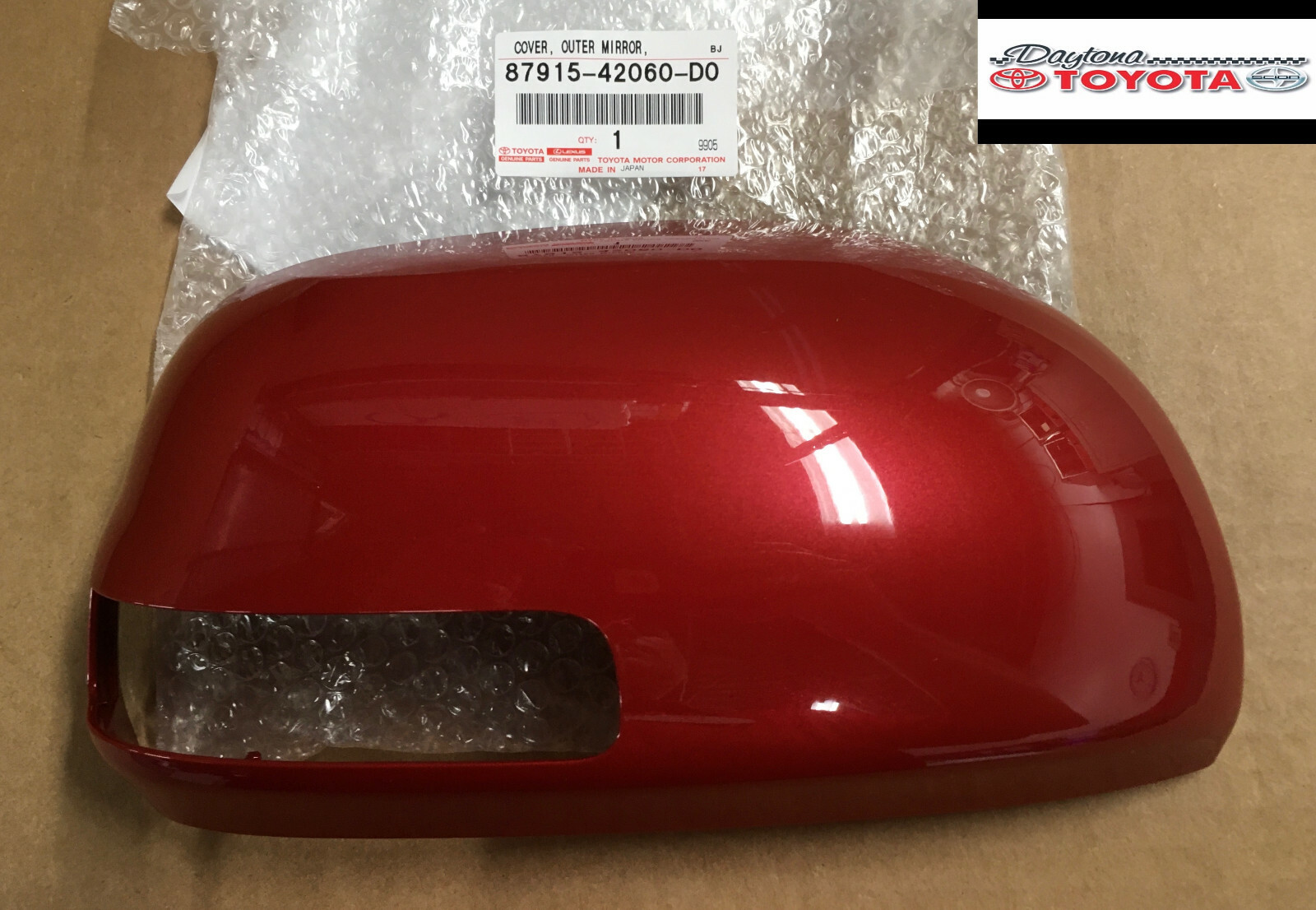 Toyota OEM White Passenger Side Outer Mirror Cover For 4Runner & RAV4 - Part #87915-42160-A0