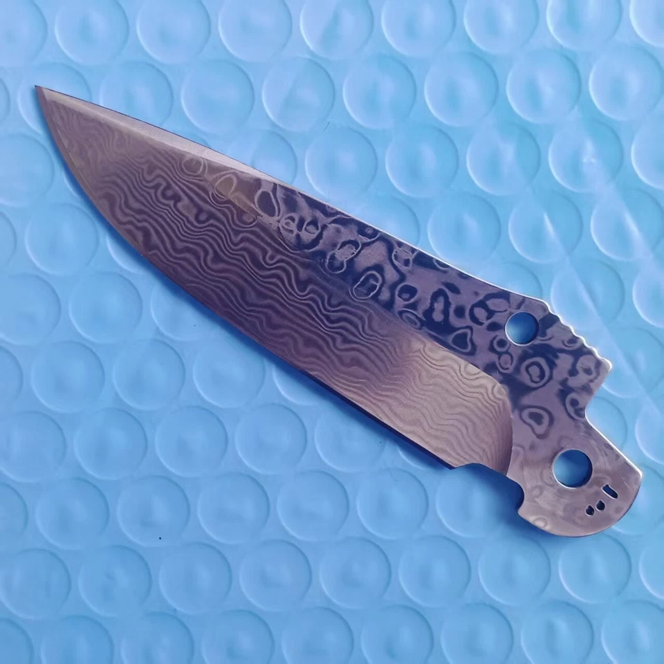 1PC. Replacement Powder Damascus Steel 58HRC Stonewashed Blade for Benchmade 556 - Image 2 of 4