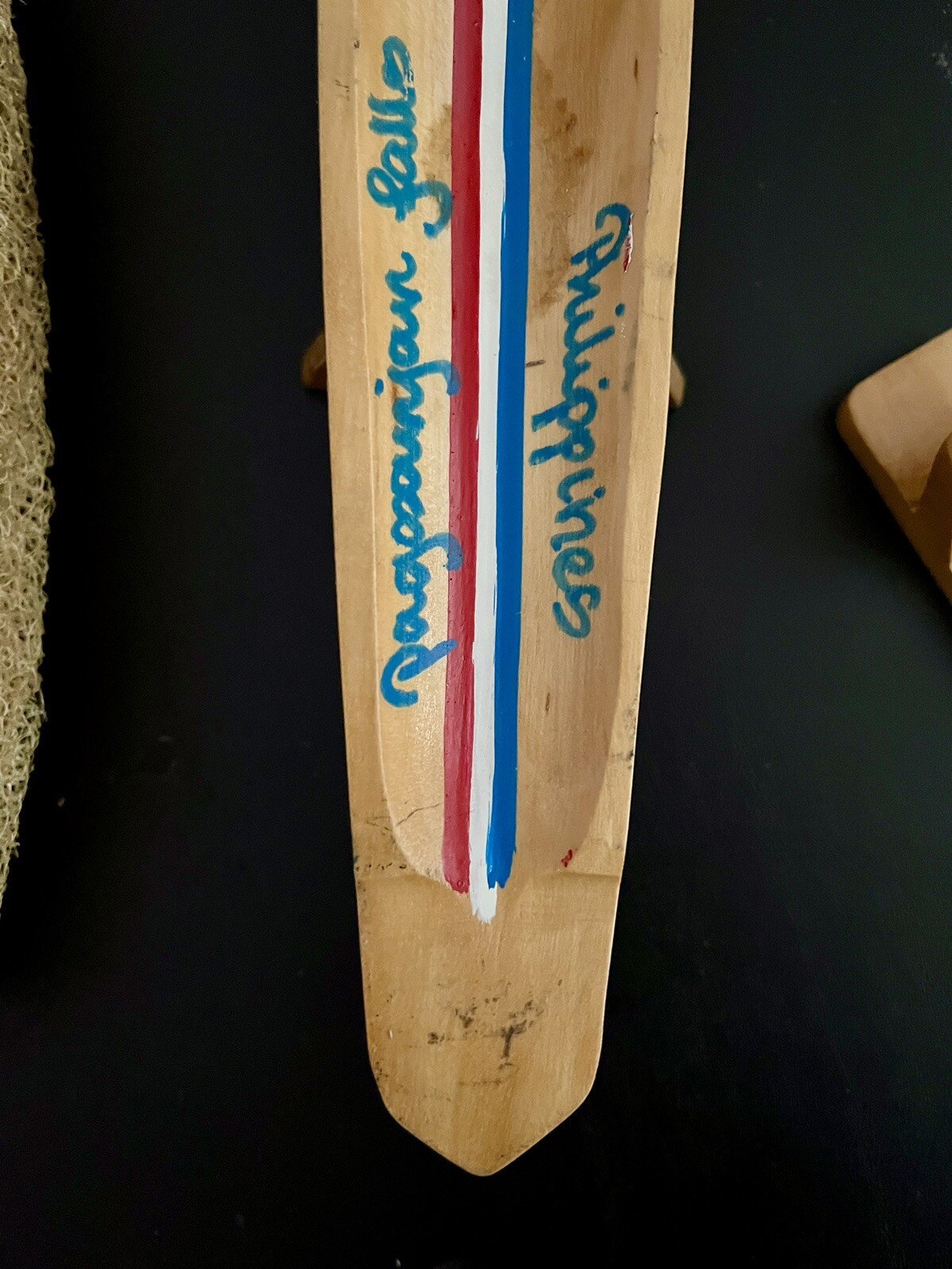 2003 Handcrafted CANOE BOAT Wood SCULPTURE Philippines Folk Art ...