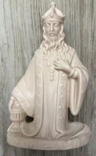 Vintage Ceramic Nativity Christmas  king wise man 7" holland mold ready to paint