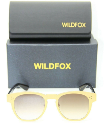 NEW WILDFOX ULTRA FOX GOLD W/BROWN GRADIENT LENS SUNGLASSES  display picture 1