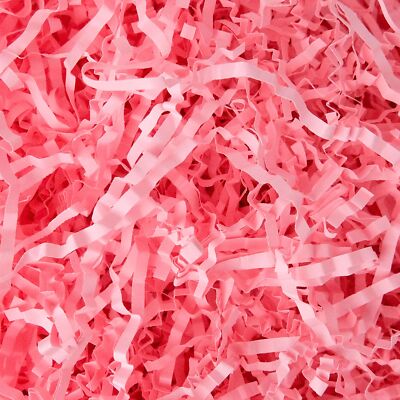 2 lb Pink Crinkle Cut Paper Shred Filler for Bag Gift Box Basket Confetti Pap...