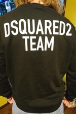 Dsquared2 felpa maglia TG L Uomo Nera, Originale