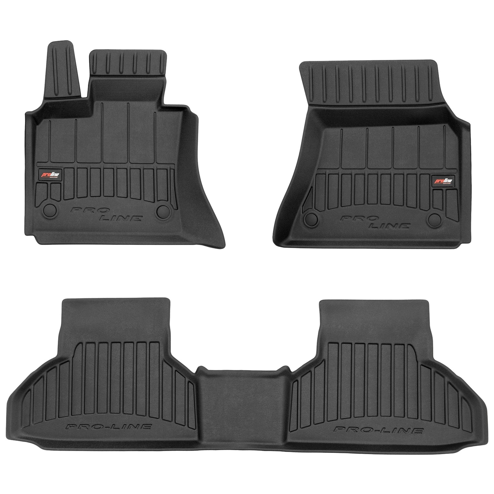 Tapis de sol TPE Frogum Pro-Line pour BMW X6 F16 en caoutchouc premium noir