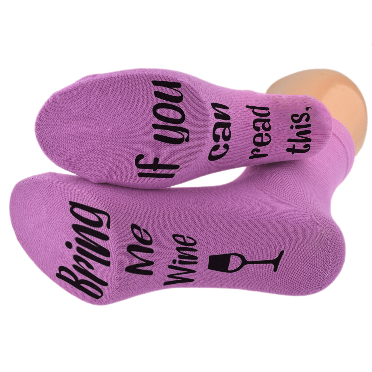 SAOLA Calze da donna If You Can Read This Bring Me suola vino design Regno Unito taglia 4 8 X6N934