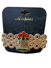 Vtg. Holiday Christmas Hair Barrette Bell, 3.5 L Korea