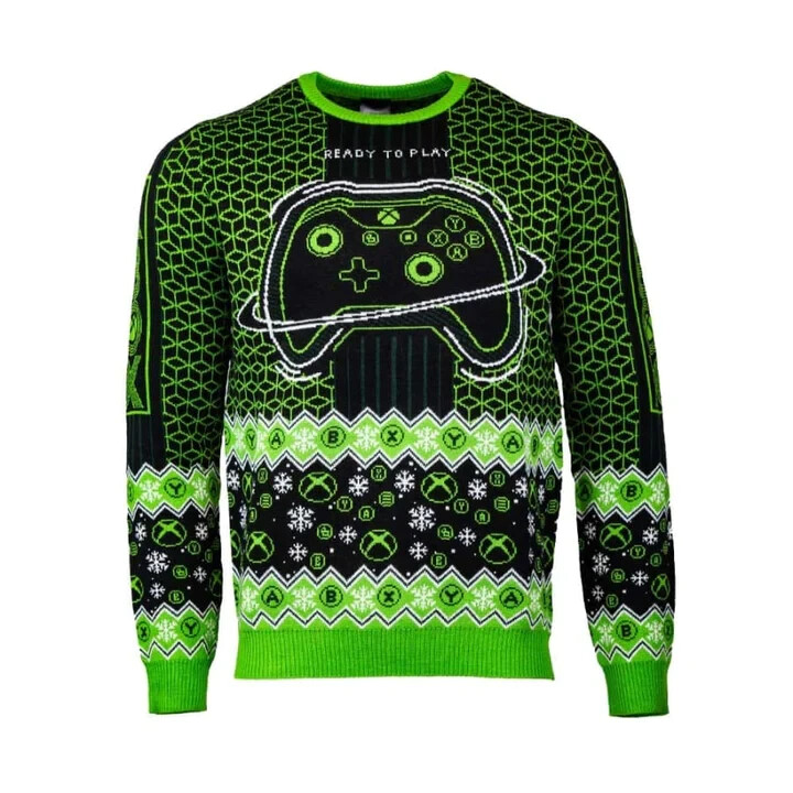 Official Xbox ‘Ready to Play’ Christmas Jumper Ugly Sweater by Numskull  4XL