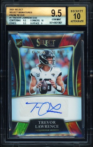 Trevor Lawrence #SSP-TRL — 2021 Panini Select Signatures Select football card