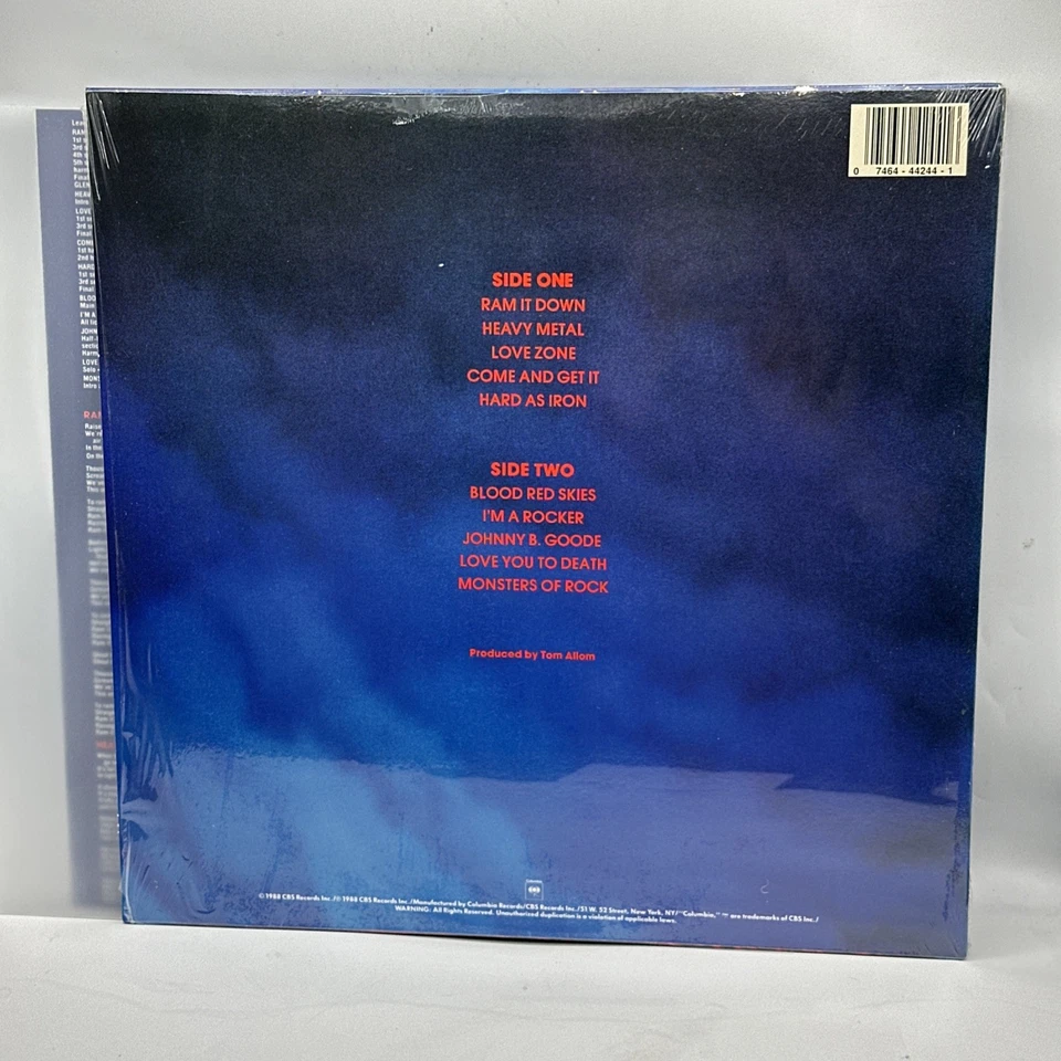 Judas Priest - Ram It Down - 1988 US 1st Press w/Hype (NM) Ultrasonic Clean - Image 2 of 4