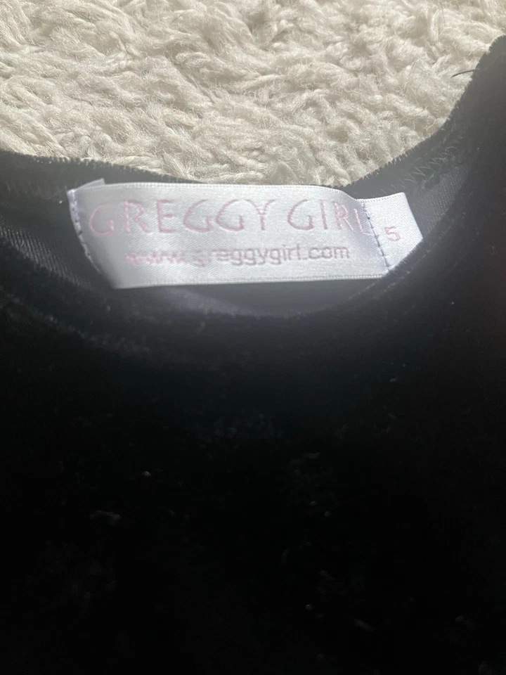 女孩 GREGGY 女孩粉色和 Demin 裤子套装 VELOUR 尺寸 5 太可爱!!! — 第 4/4 张图片