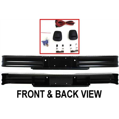20000 FEY Rear Step Bumper Face Bar for Chevy Truck Ram F150 F250 F350 Styleside