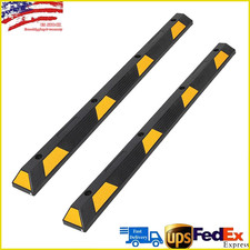2 PCS 72" Rubber Parking Curb Heavy Duty Parking Lot Stopper Truck Floor Stopper