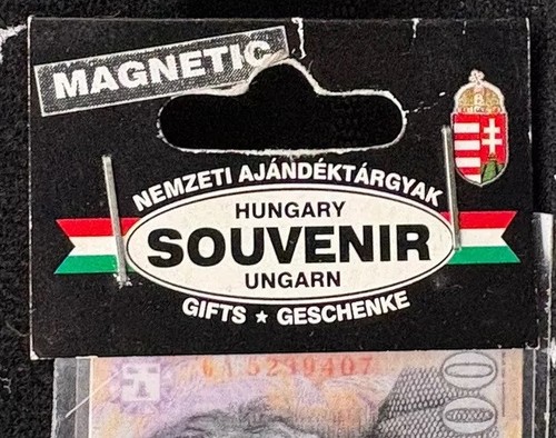 VTG Hungary Souvenir 20000 Huzezer Forint Magnet 1999 - Picture 2 of 6