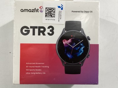 Amazfit GTR 3 45.8mm Aluminum Case with Silicone Band Smart Watch - Thunder...