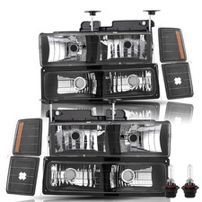 8pcs Fit For 1994-1998 Chevy Silverado Headlight Assembly 8pcs Fit For 1994-1998 Chevy Silverado Headlight Assembly