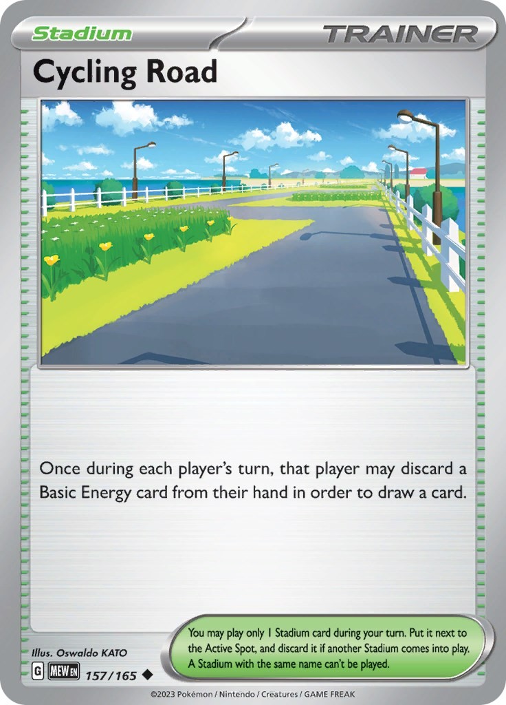 Cycling Road MEW 157/165 Pokémon SV: Scarlet & Violet 151 Uncommon Reverse Ho...